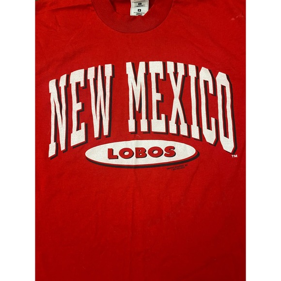 VTG 90s Fruit of the Loom USA New Mexico Lobos single stitch graphic t-shirt, M - Picture 2 of 6